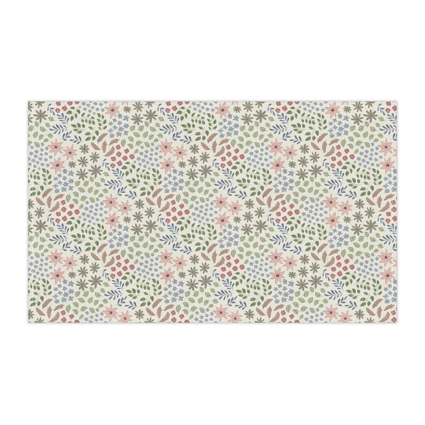 Floral Spring Tea Towel — Pastel Wildflower Kitchen Towel