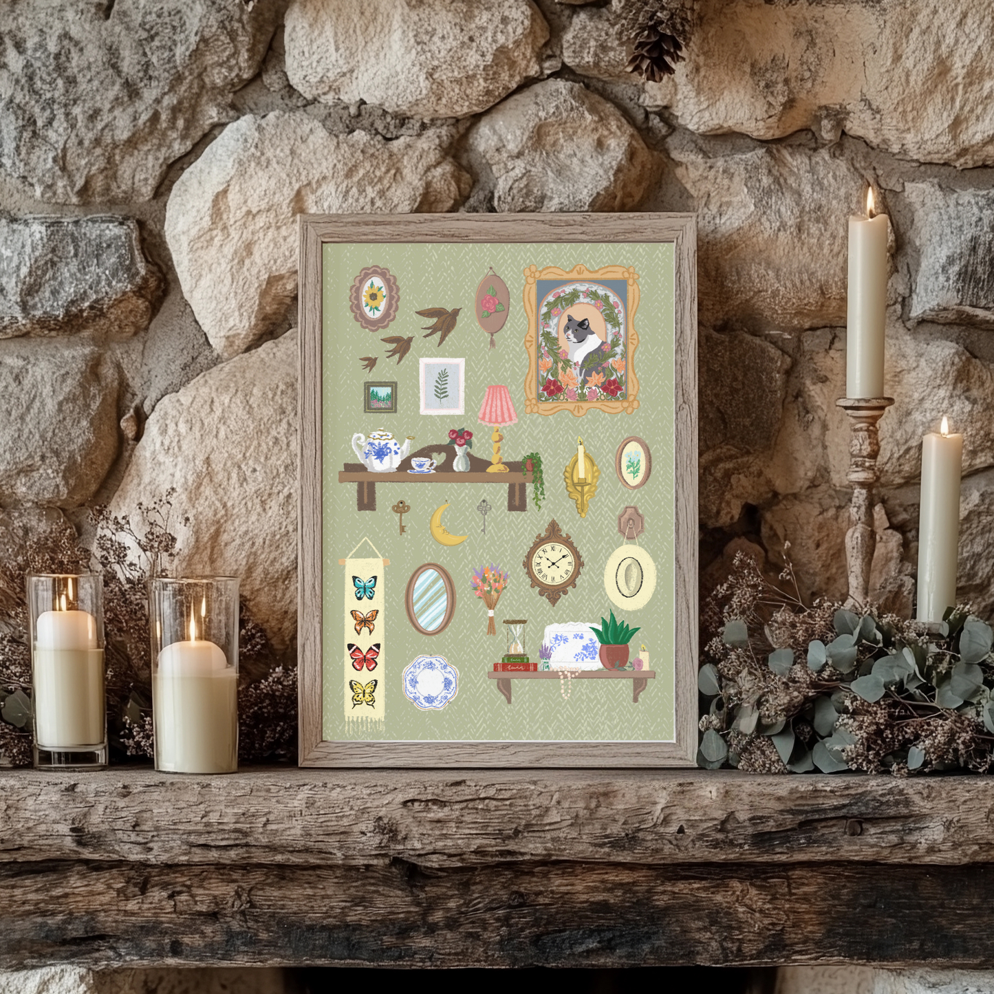 Cottage Wall - Fine Art Giclée Print
