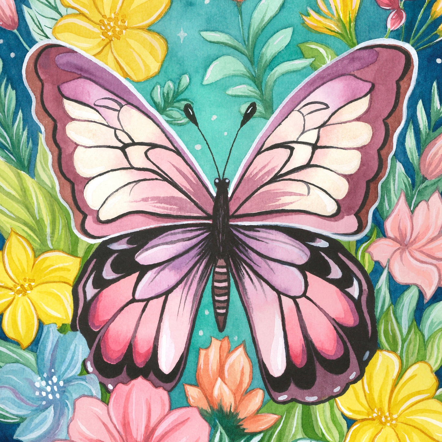 Fluttering Blooms - Fine Art Giclée Print