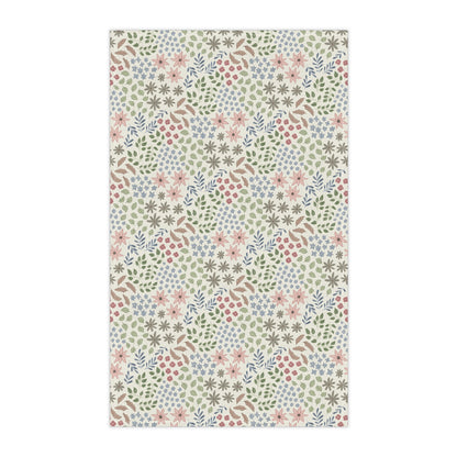 Floral Spring Tea Towel — Pastel Wildflower Kitchen Towel