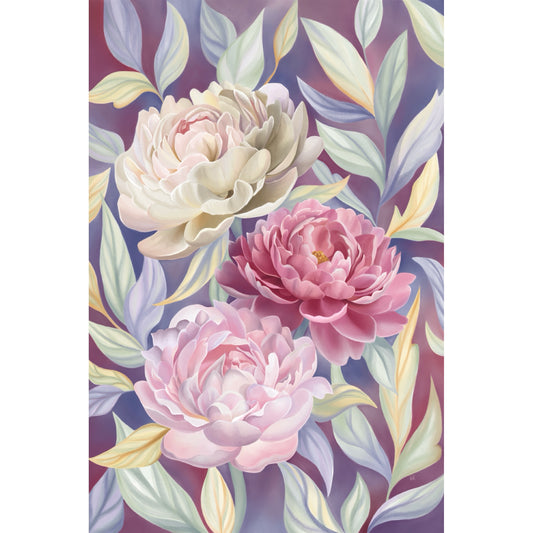 Peony Blossom - Digital Watercolour Painting - Fine Art Giclée Print