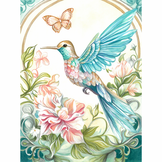 Radiant Hummingbird Arch - Fine Art Giclée Print