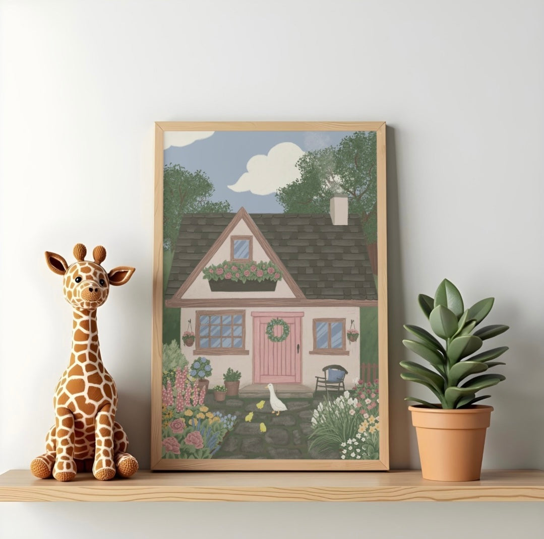 Spring Cottage - Fine Art Giclée Print