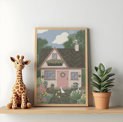 Spring Cottage - Fine Art Giclée Print