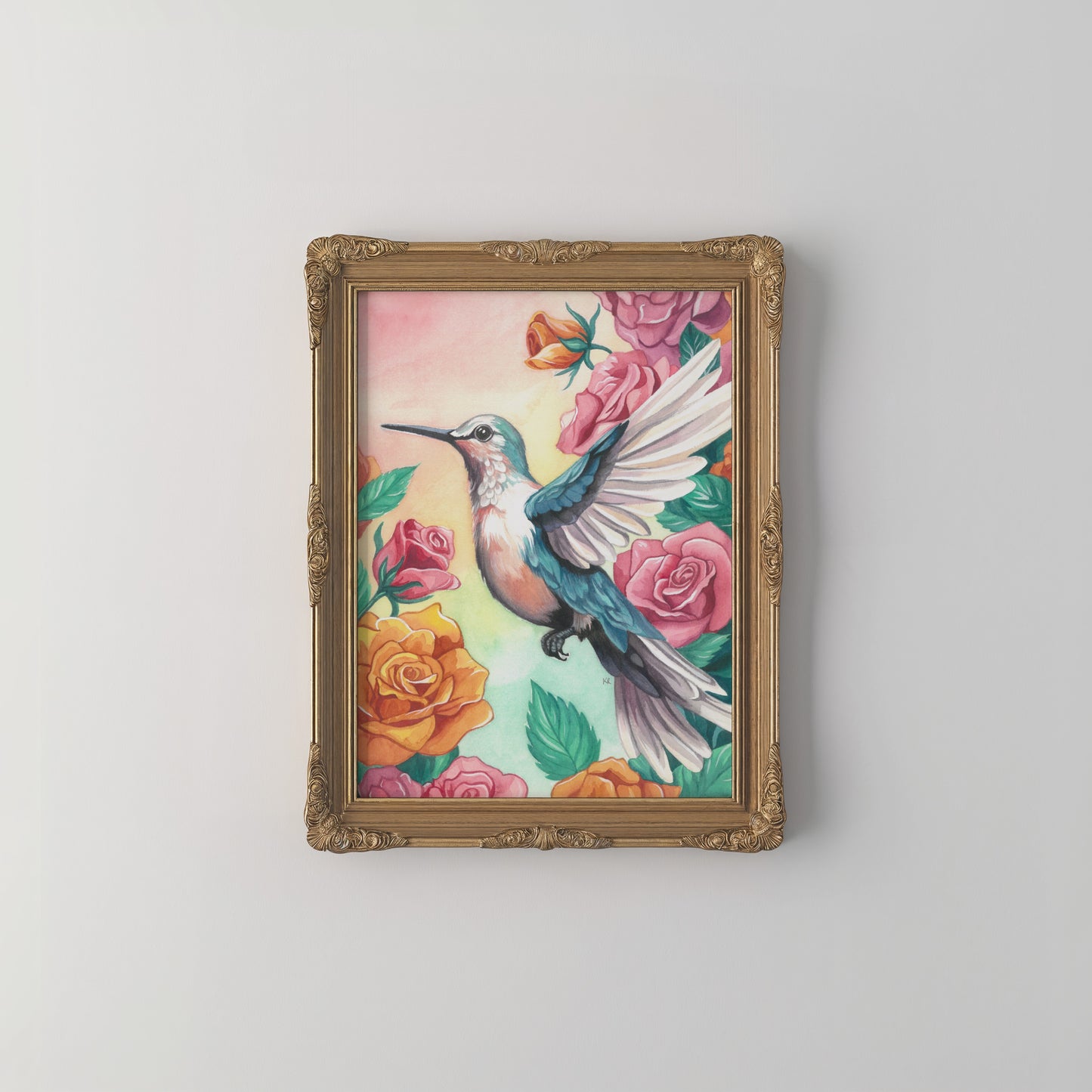 Garden Visitor - Fine Art Giclée Print