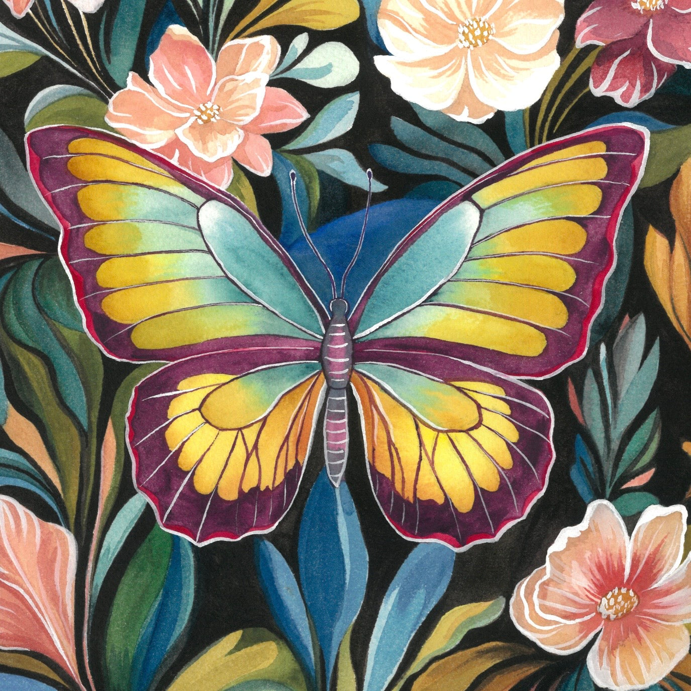 Midnight Blooms - Fine Art Giclée Print