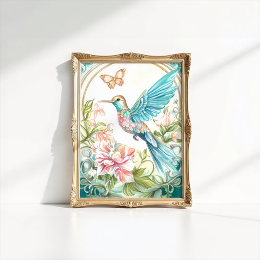 Radiant Hummingbird Arch - Fine Art Giclée Print