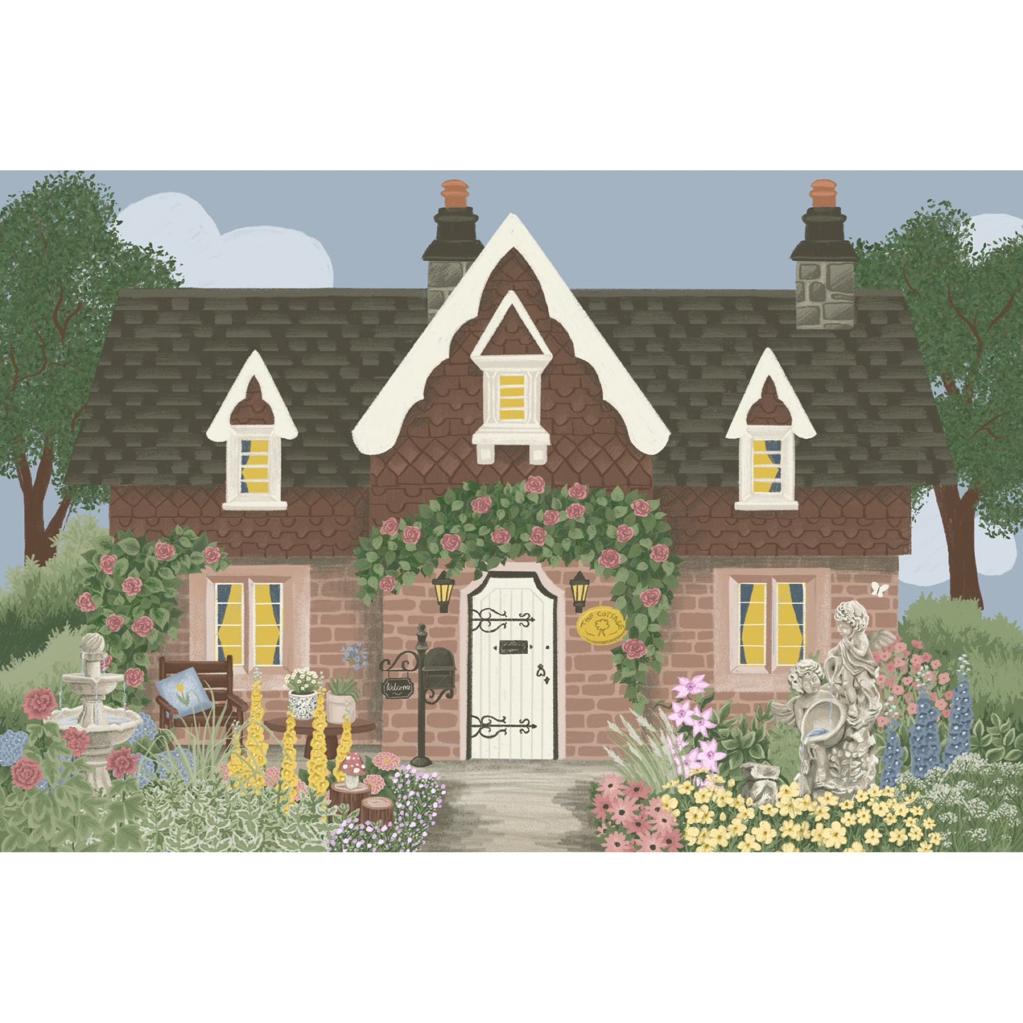 The Secret Garden Cottage - Fine Art Giclée Print