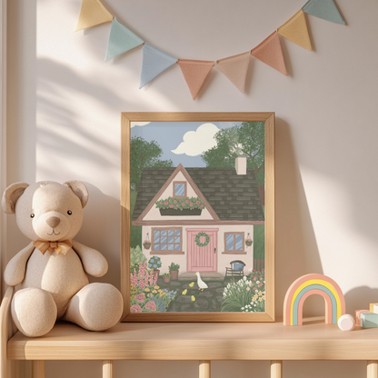 Spring Cottage - Fine Art Giclée Print