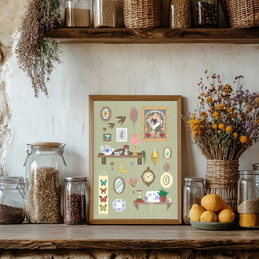 Cottage Wall - Fine Art Giclée Print