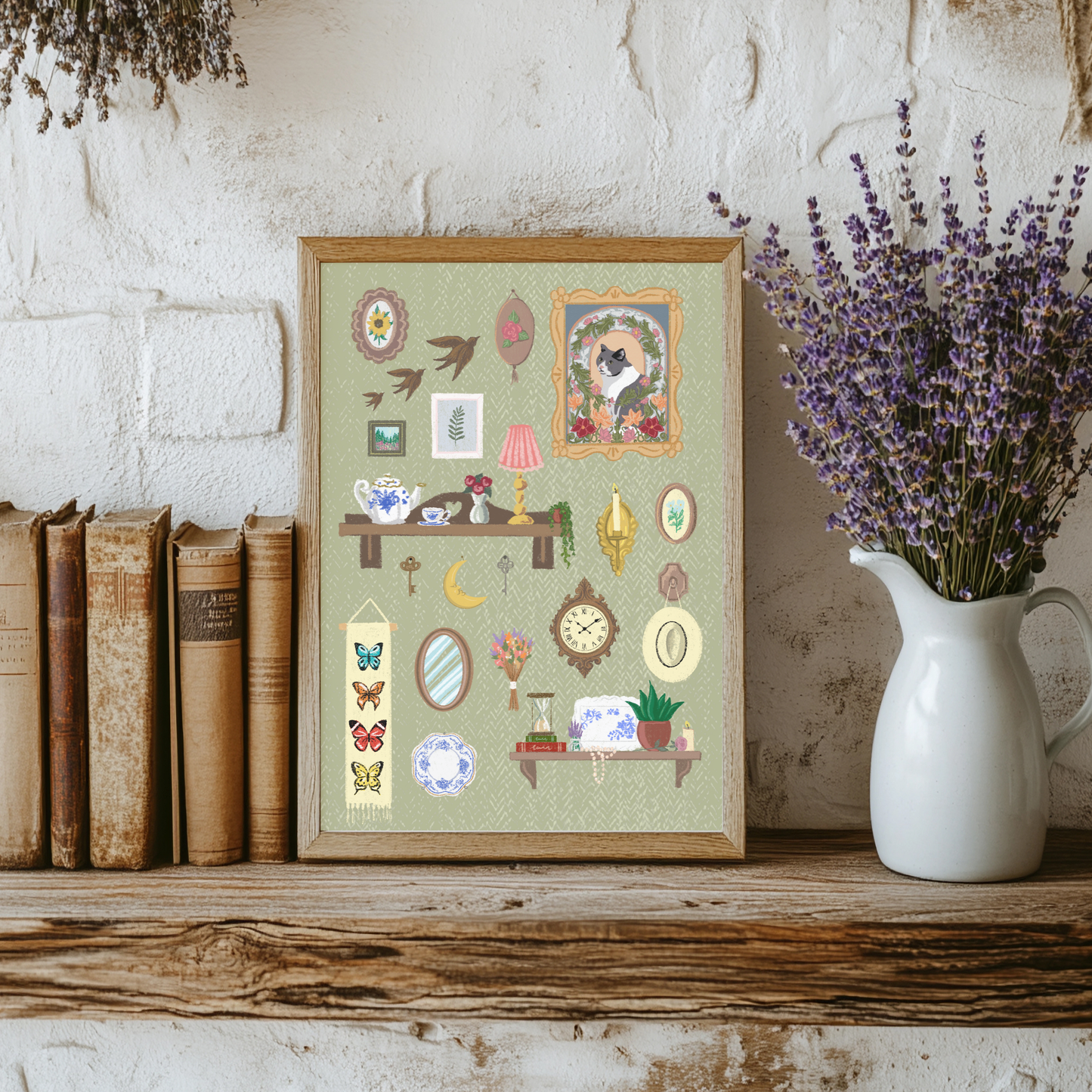 Cottage Wall - Fine Art Giclée Print