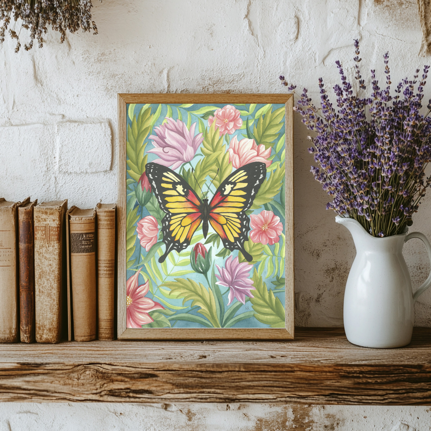 Enchanted Garden Waltz - Original Painting Watercolour on Paper